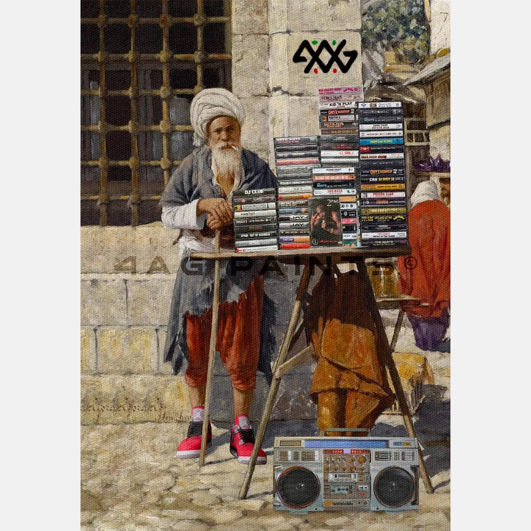HIP HOP HISTORIAN CANVAS ART PAINTING