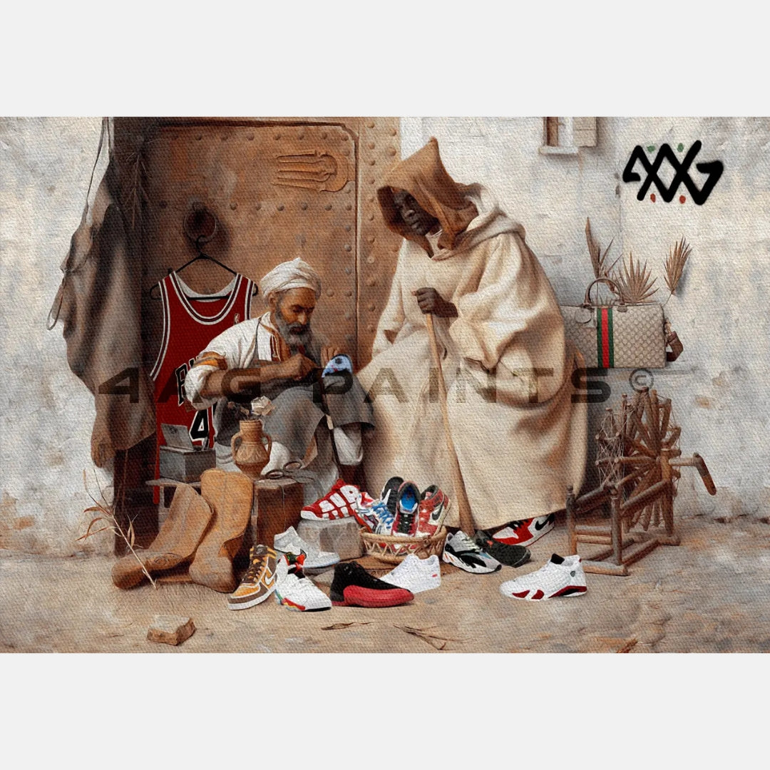 SNEAKERHEAD CANVAS ART PAINTING