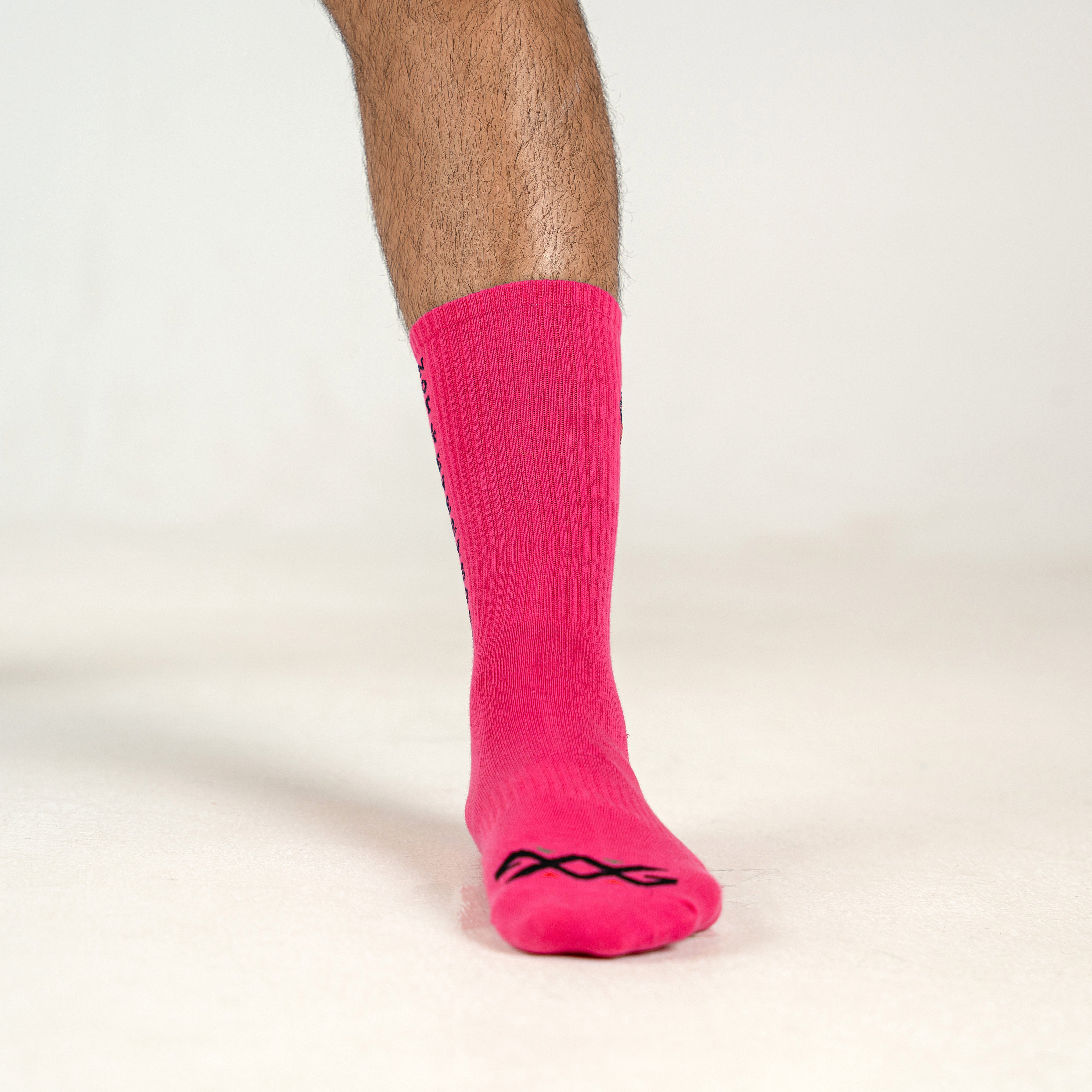 G CREW SOCKS-Dark Pink