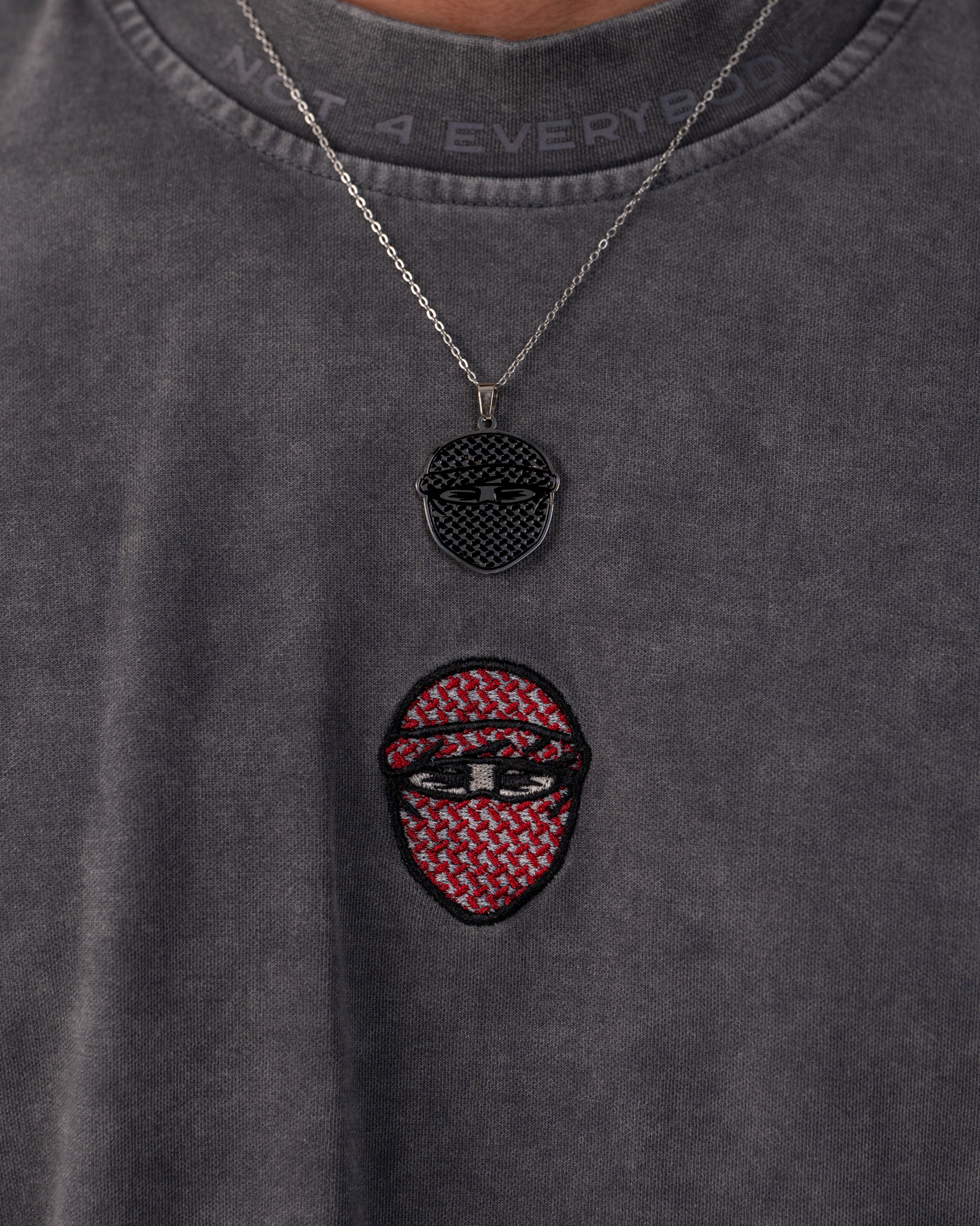 4AG MASKED NECKLACE - SILVER