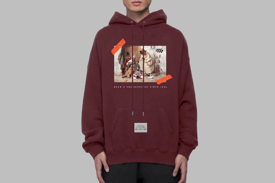 michael jordan red hoodie