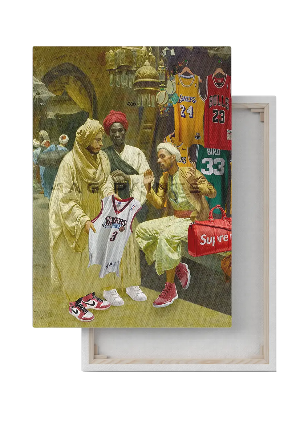 DOUBLE OT CANVAS ART PAINTING