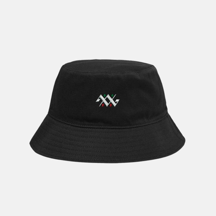BLACK BUCKET HAT