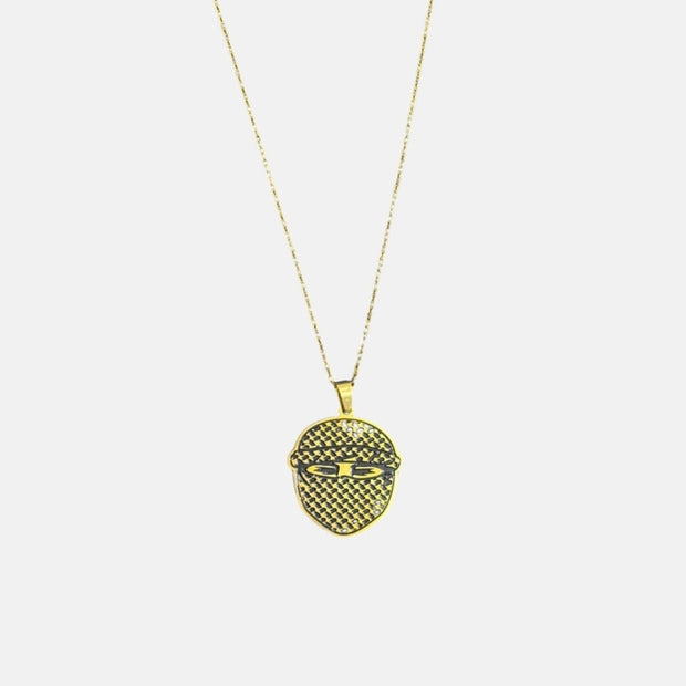 4AG MASKED NECKLACE - GOLD