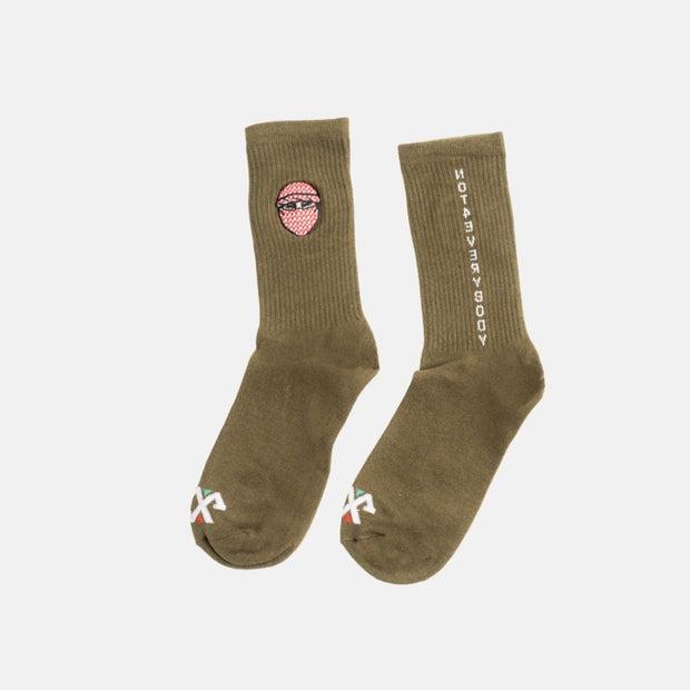 G CREW SOCKS - GREEN