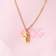 SPARTAN HELMET NECKLACE - GOLD