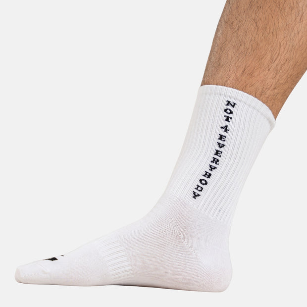 G CREW SOCKS-White