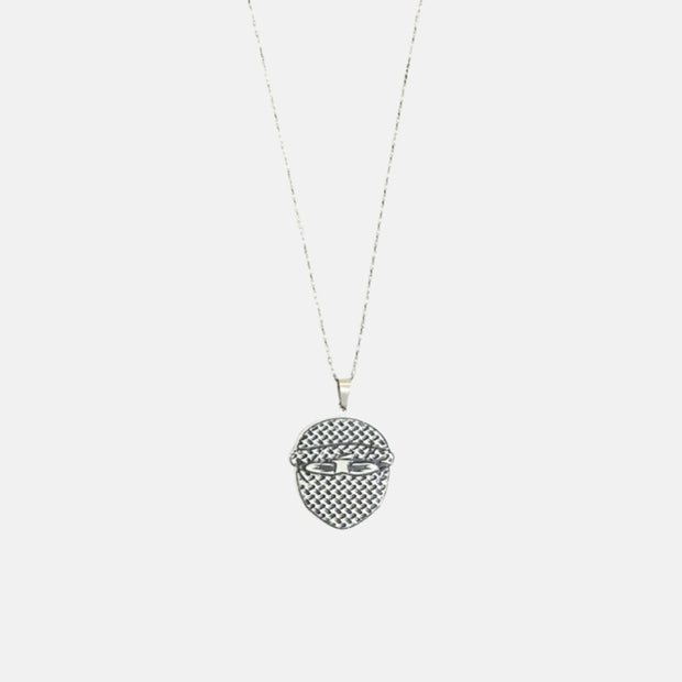 4AG MASKED NECKLACE - SILVER