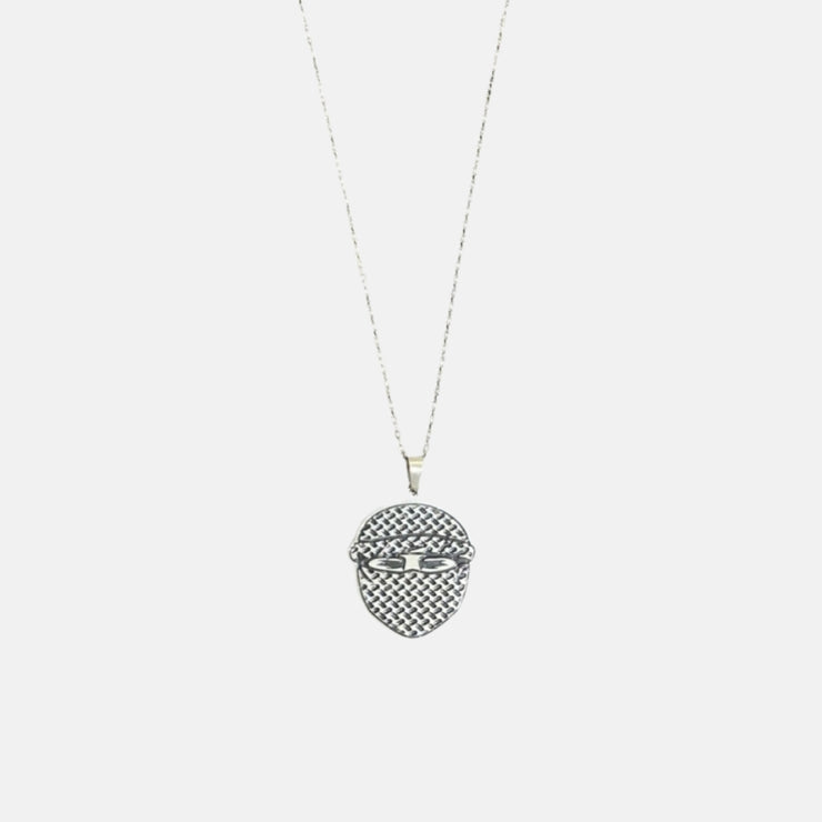 4AG MASKED NECKLACE - SILVER