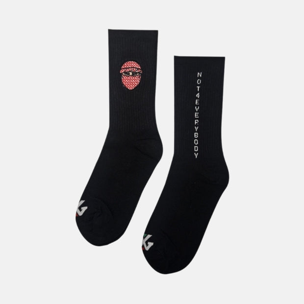 G CREW SOCKS - BLACK