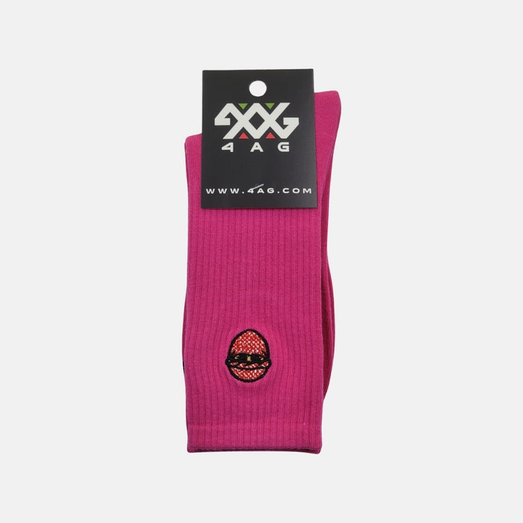 G CREW SOCKS-Dark Pink