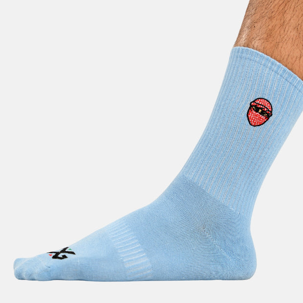 G CREW SOCKS-Light Blue