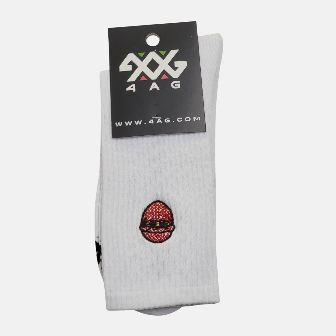 G CREW SOCKS-White