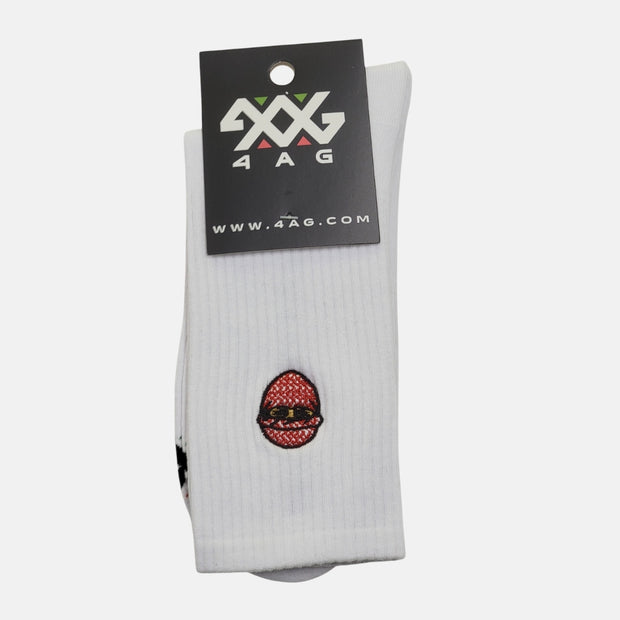 G CREW SOCKS-White