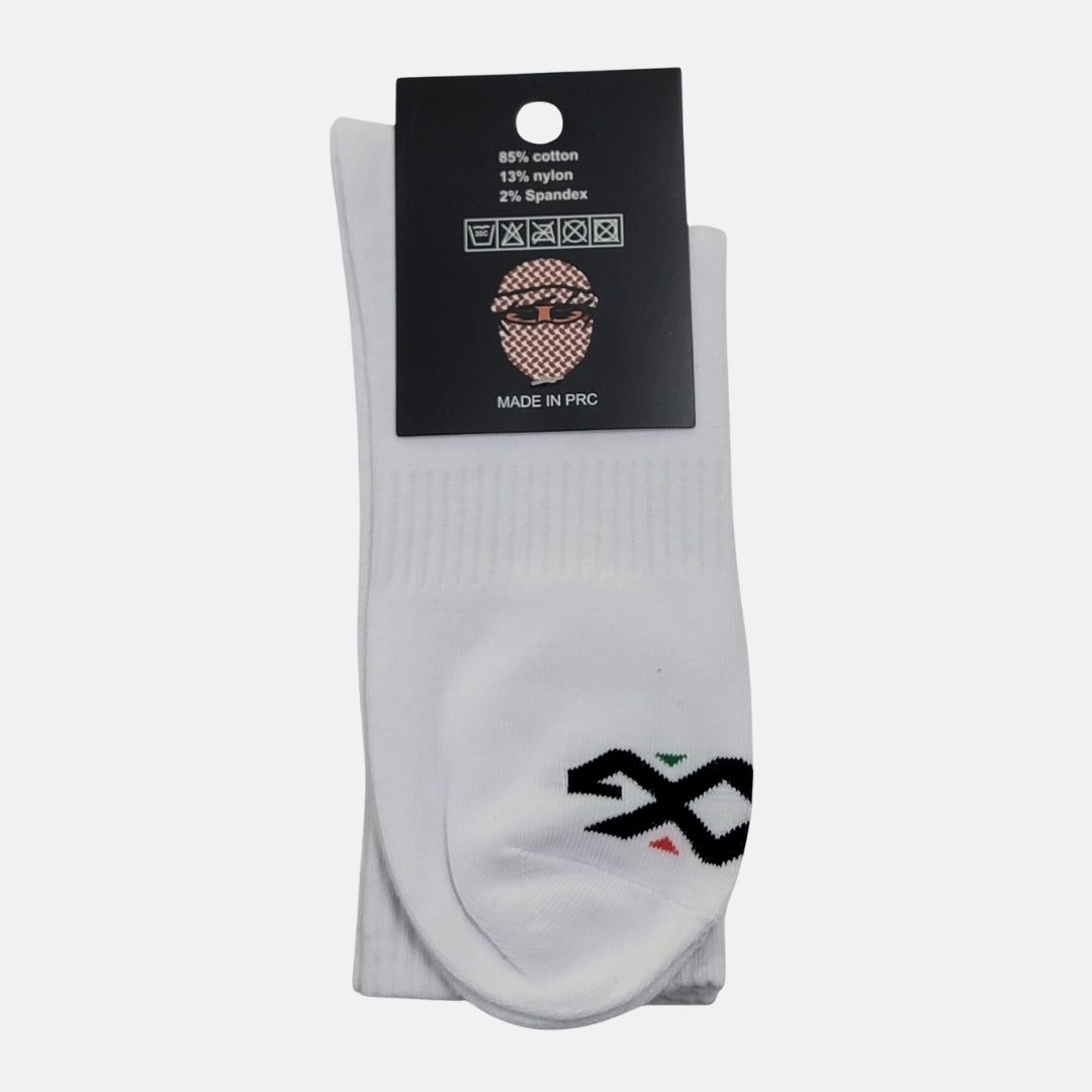 G CREW SOCKS-White