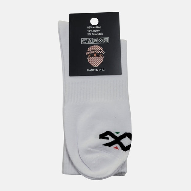G CREW SOCKS-White