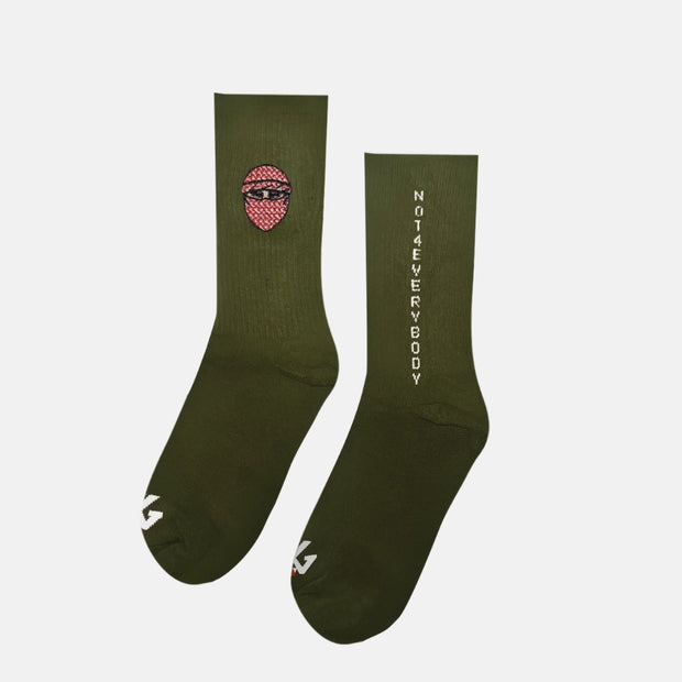 G CREW SOCKS - GREEN