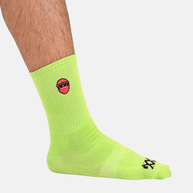 G CREW SOCKS-phosphorescent