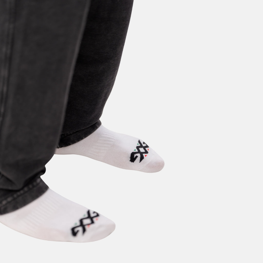 G CREW SOCKS-White