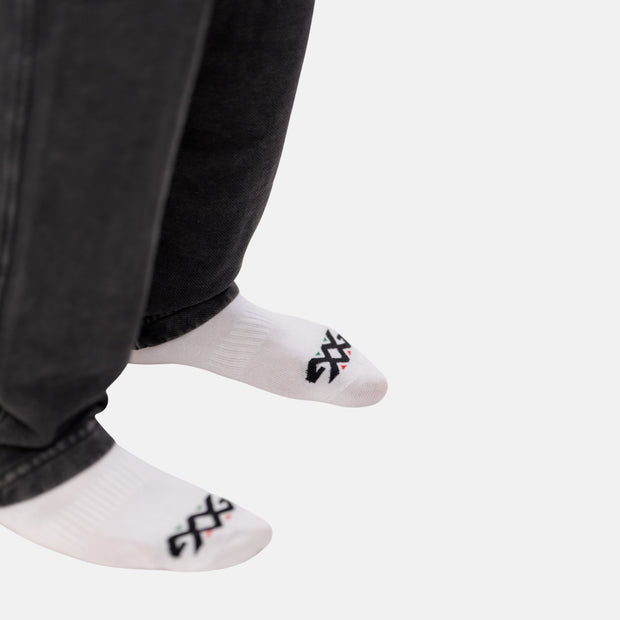 G CREW SOCKS-White