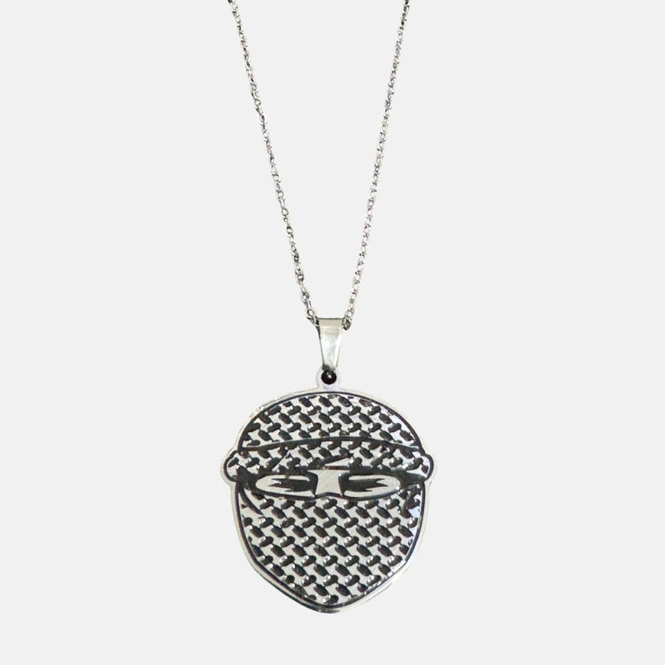 4AG MASKED NECKLACE - SILVER