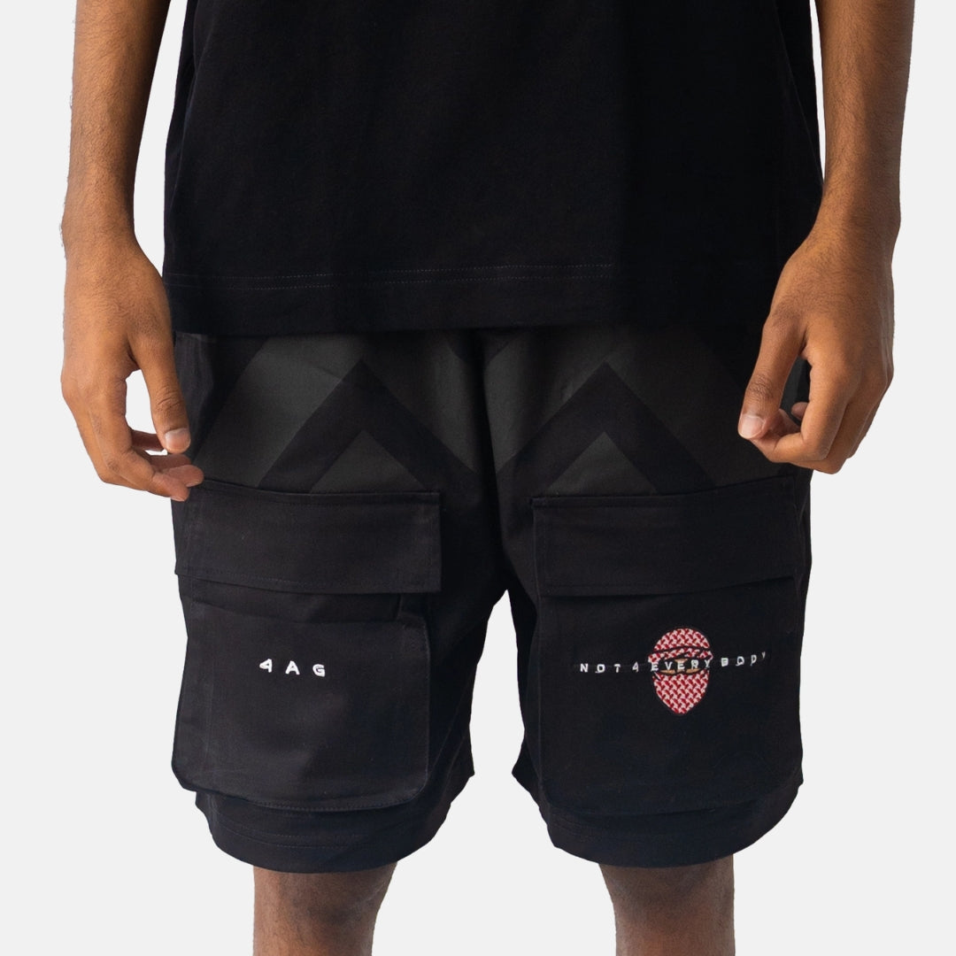 N4E CARGO SHORT - BLACK