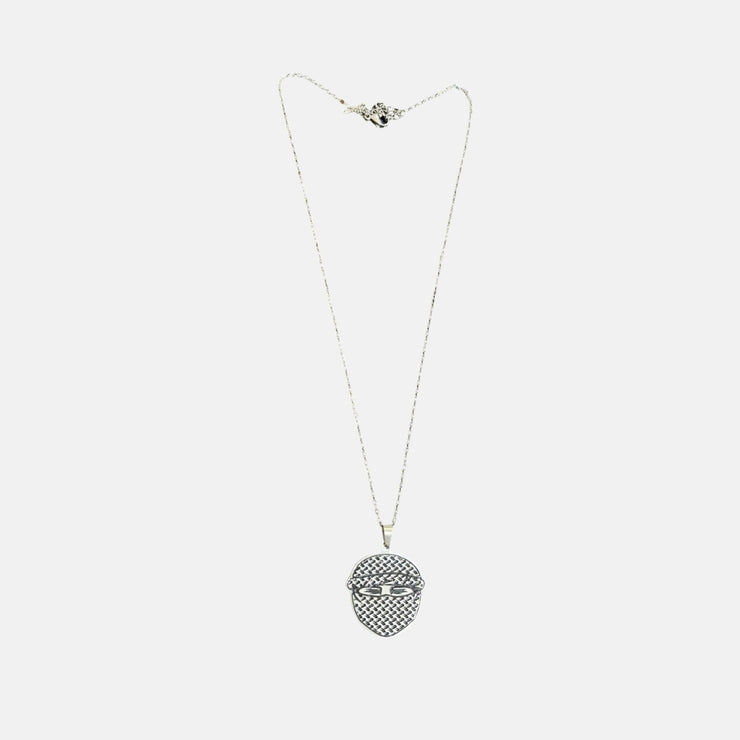 4AG MASKED NECKLACE - SILVER