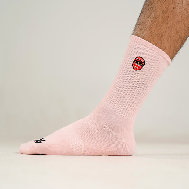 G CREW SOCKS-Pink