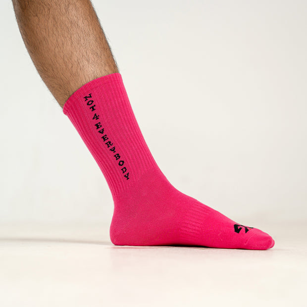 G CREW SOCKS-Dark Pink