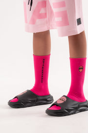 G CREW SOCKS-Dark Pink