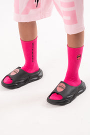 G CREW SOCKS-Dark Pink