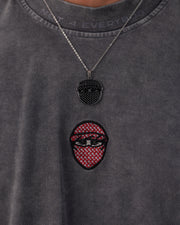 4AG MASKED NECKLACE - SILVER