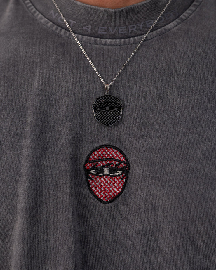 4AG MASKED NECKLACE - SILVER