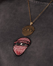 4AG MASKED NECKLACE - GOLD