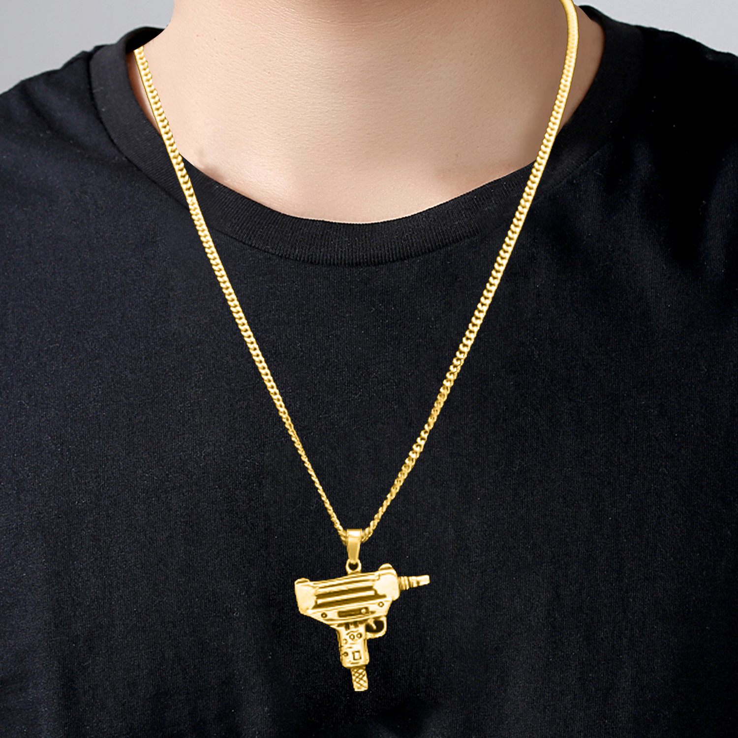 GUN NECKLACE - GOLD