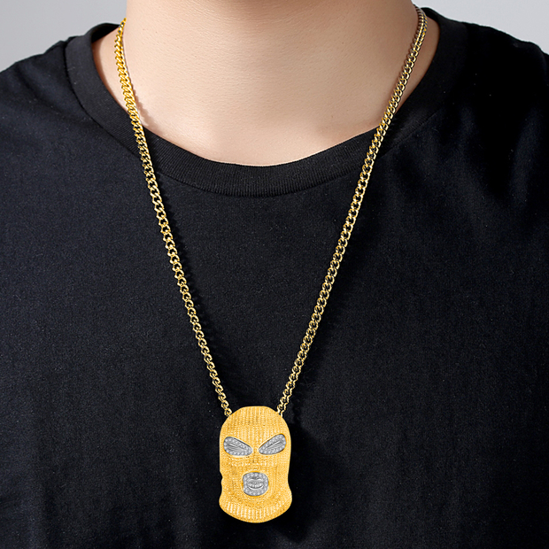 MASK NECKLACE - GOLD