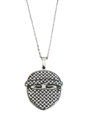 4AG MASKED NECKLACE - SILVER