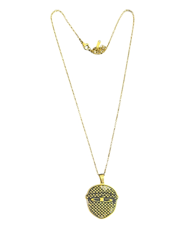 4AG MASKED NECKLACE - GOLD