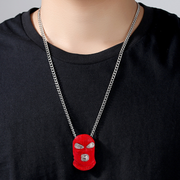MASK NECKLACE - RED