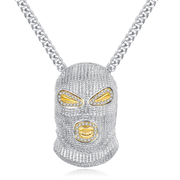 MASK NECKLACE - SILVER