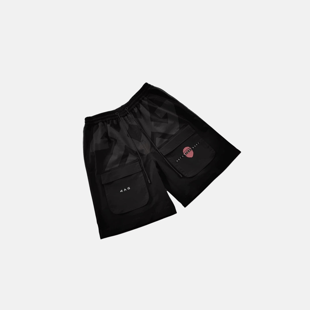 N4E CARGO SHORT - BLACK