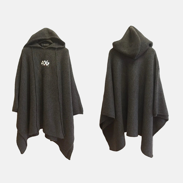 GREY PONCHO