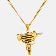 GUN NECKLACE - GOLD