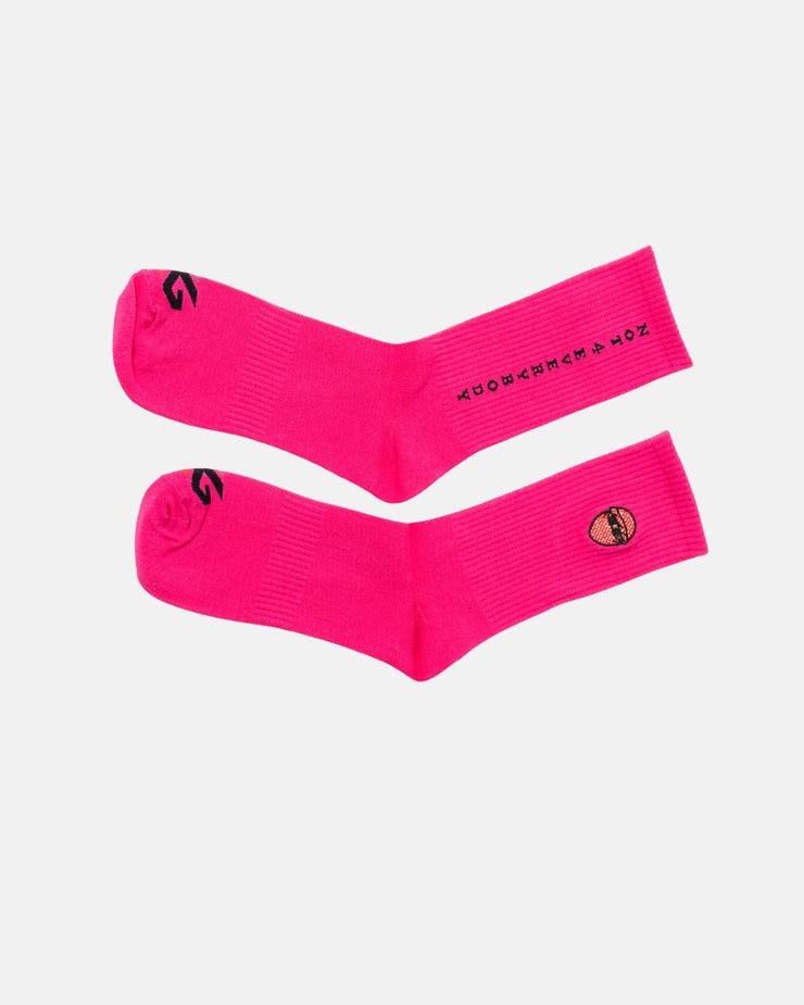 G CREW SOCKS-Dark Pink