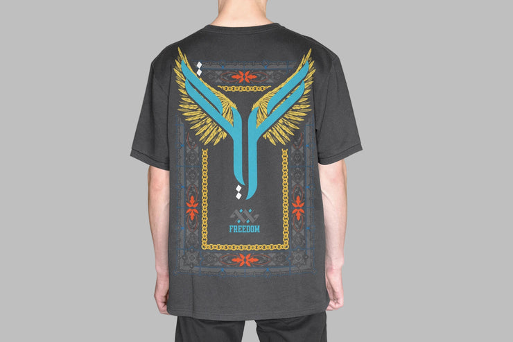 FREEDOM T-SHIRT - GREY - 4AG CLOTHING