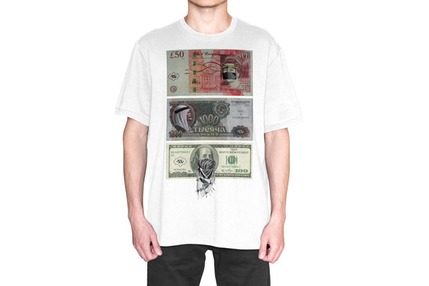 MONEY T-SHIRT - WHITE - 4AG CLOTHING