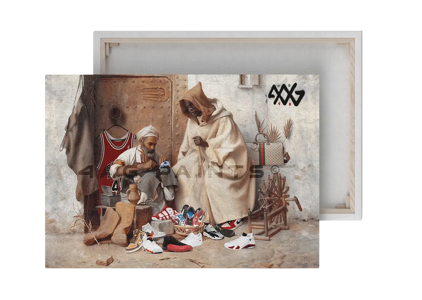 SNEAKERHEAD CANVAS ART PAINTING