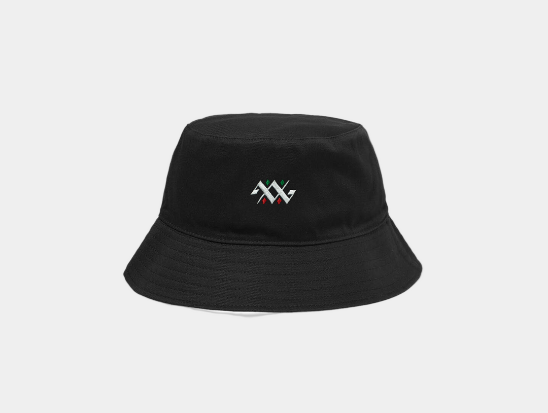 BLACK BUCKET HAT
