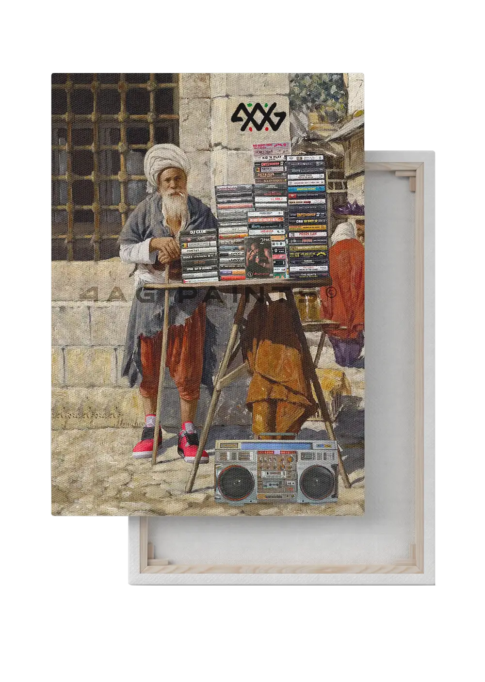 HIP HOP HISTORIAN CANVAS ART PAINTING